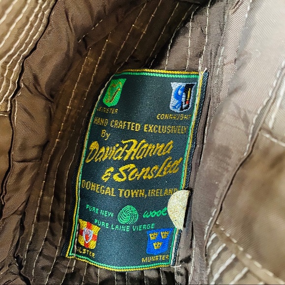 Vintage Wool Tweed Hat Made In Ireland - Picture 7 of 7